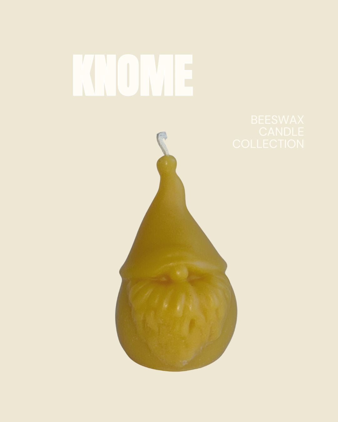 Gnome Beeswax Candle