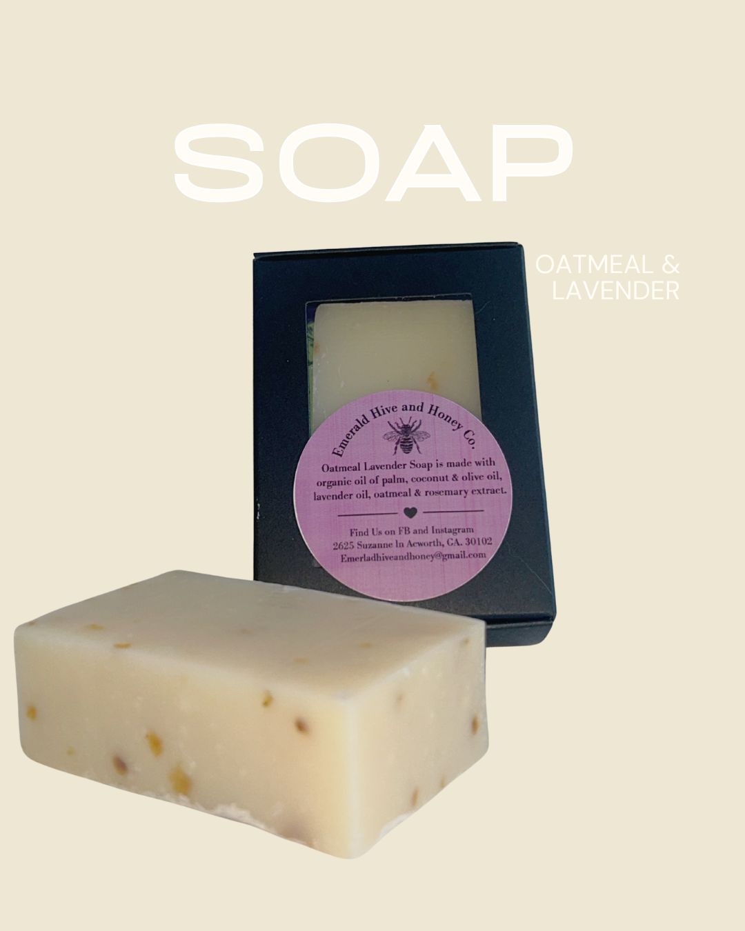 Oatmeal Lavender Soap Bar