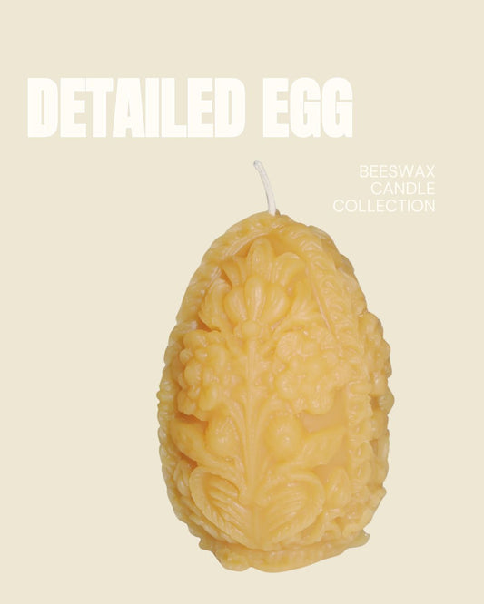 Beeswax Egg Candle