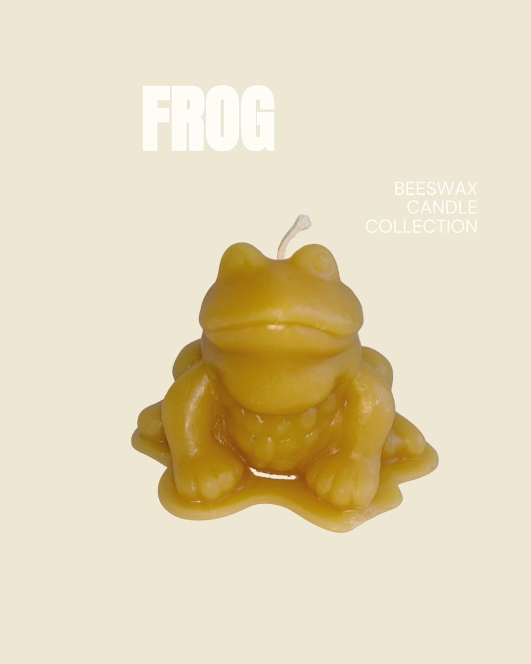 Frog Beeswax Candle