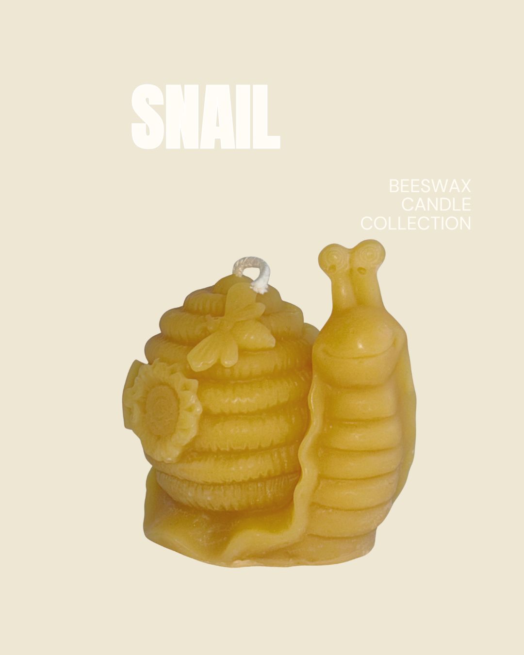 Snail Beeswax Candle