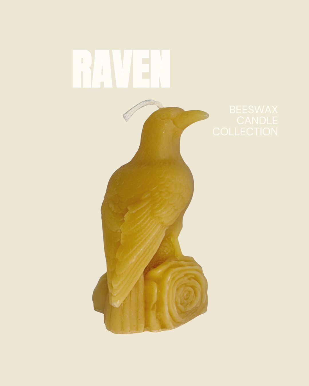 Raven Beeswax Candle