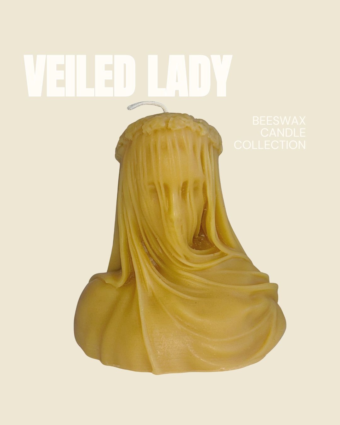 Veiled Lady Beeswax Candle